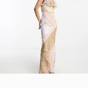 Elegant Multicolor Maxi Dress